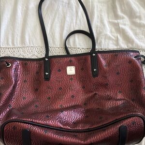 MCM Red and Black Women's Bag